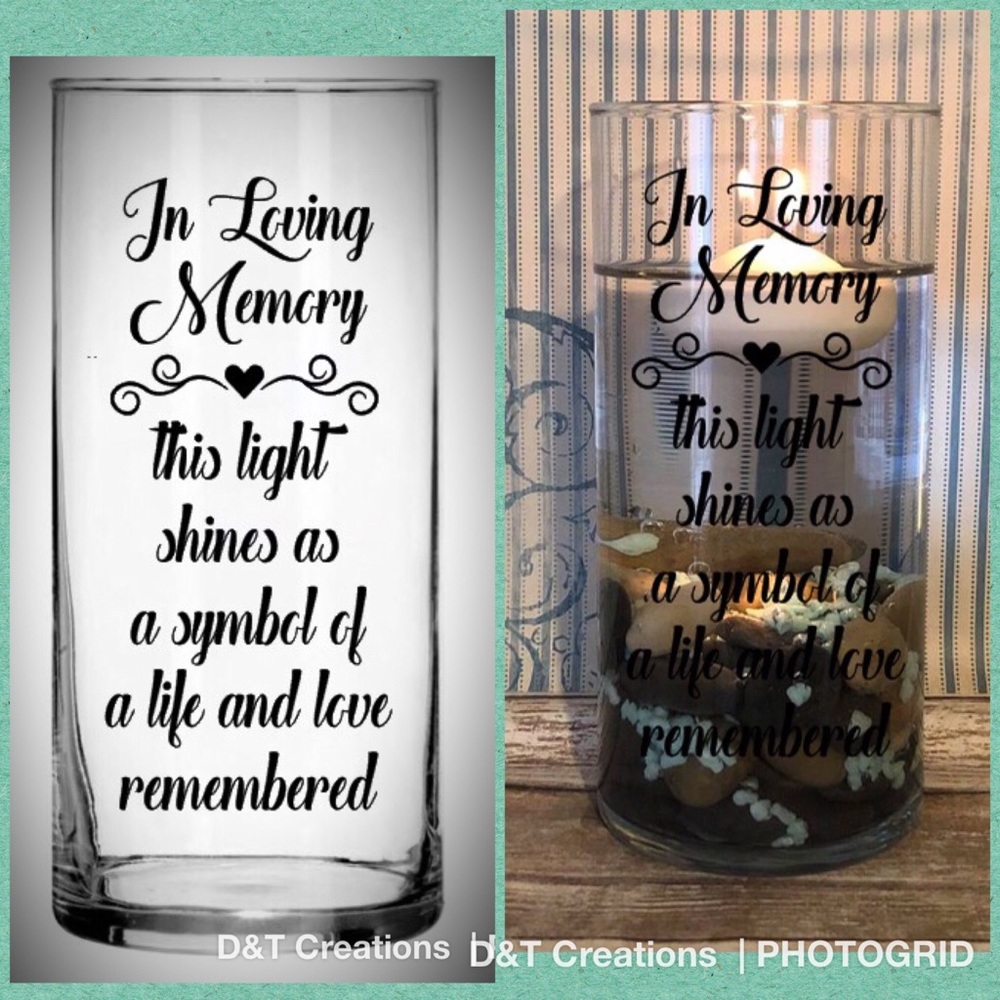 In Loving Memory candle holder